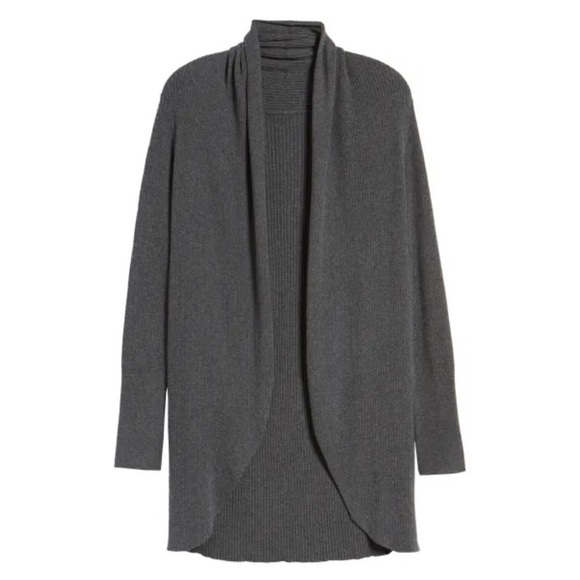 Leith Ribbed Shawl Cocoon Sweater - M - Picture 4 of 8